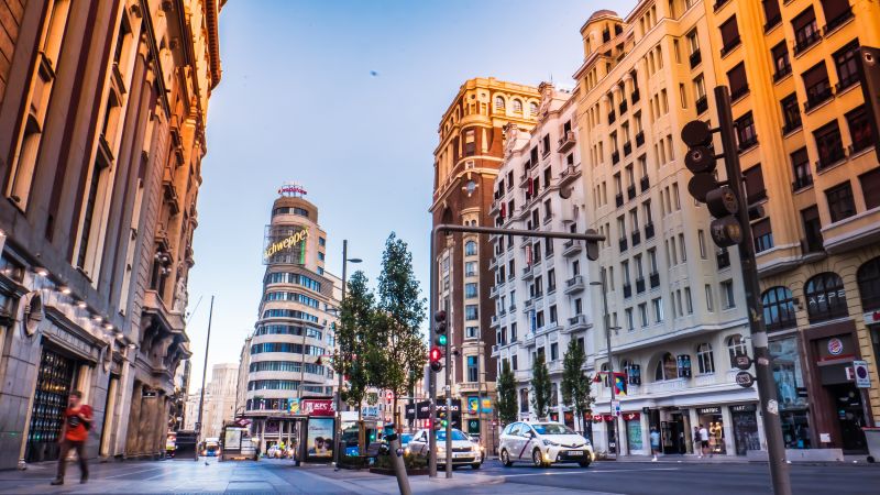 La Gran Vía de Madrid, la arteria principal de la ciudad